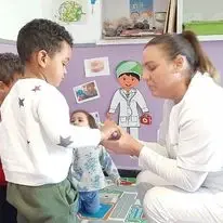 Visita del dentista guardería teletubbies