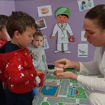 Visita del dentista guardería teletubbies